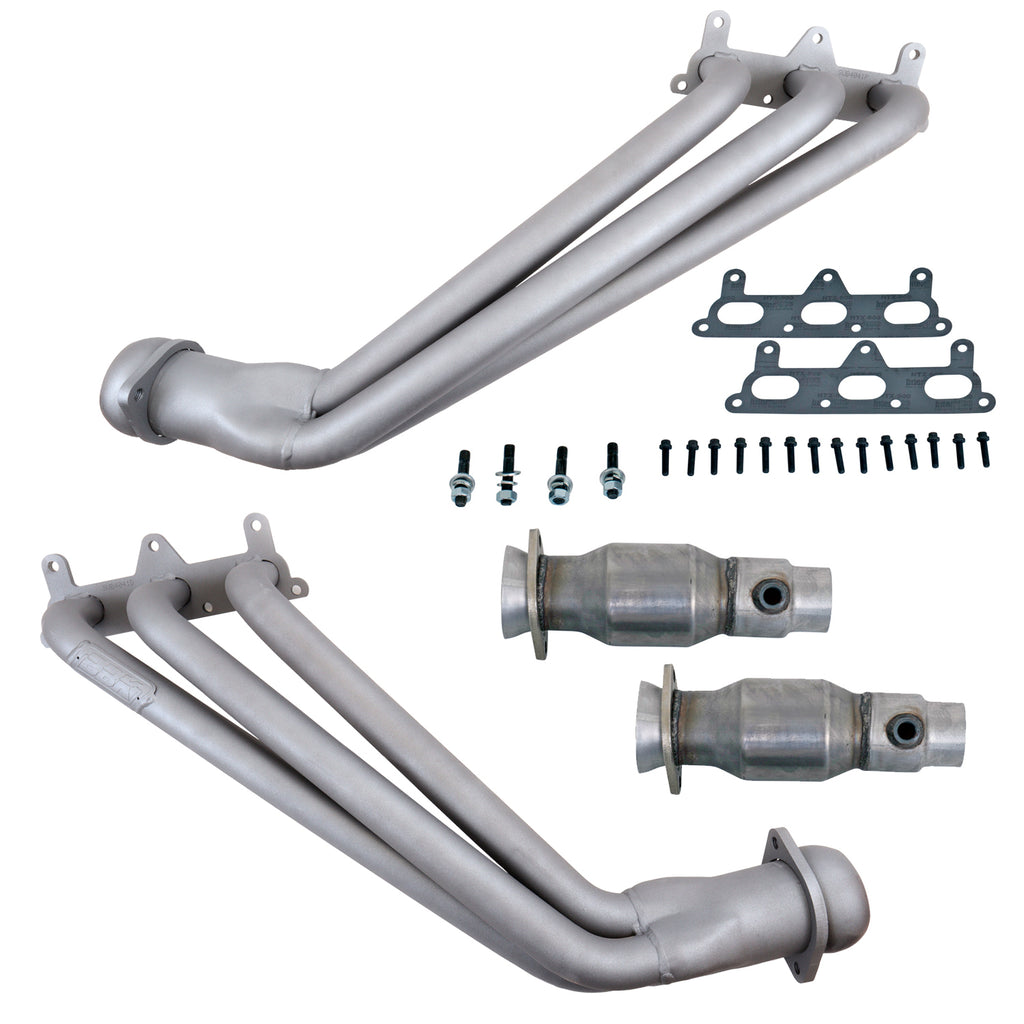 BBK Performance Parts 4041 2010-2011 CAMARO V6 1-5/8 LONG TUBE HEADERS W/CATS (TITANIUM CERAMIC) for Select Chevrolet Camaro