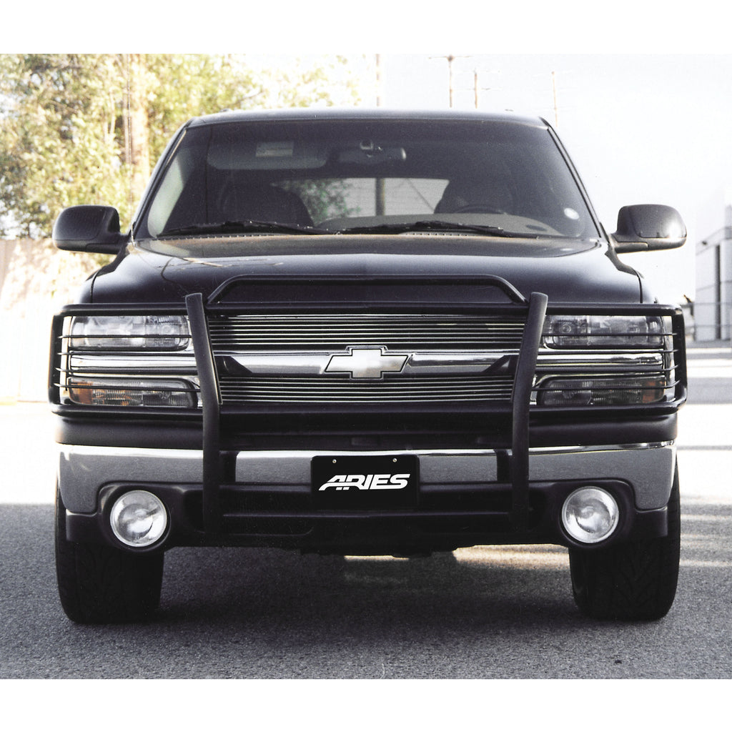 ARIES 4043 Black Steel Grille Guard, Select Chevrolet Silverado 1500, Suburban, Tahoe for Select Chevrolet Suburban 1500