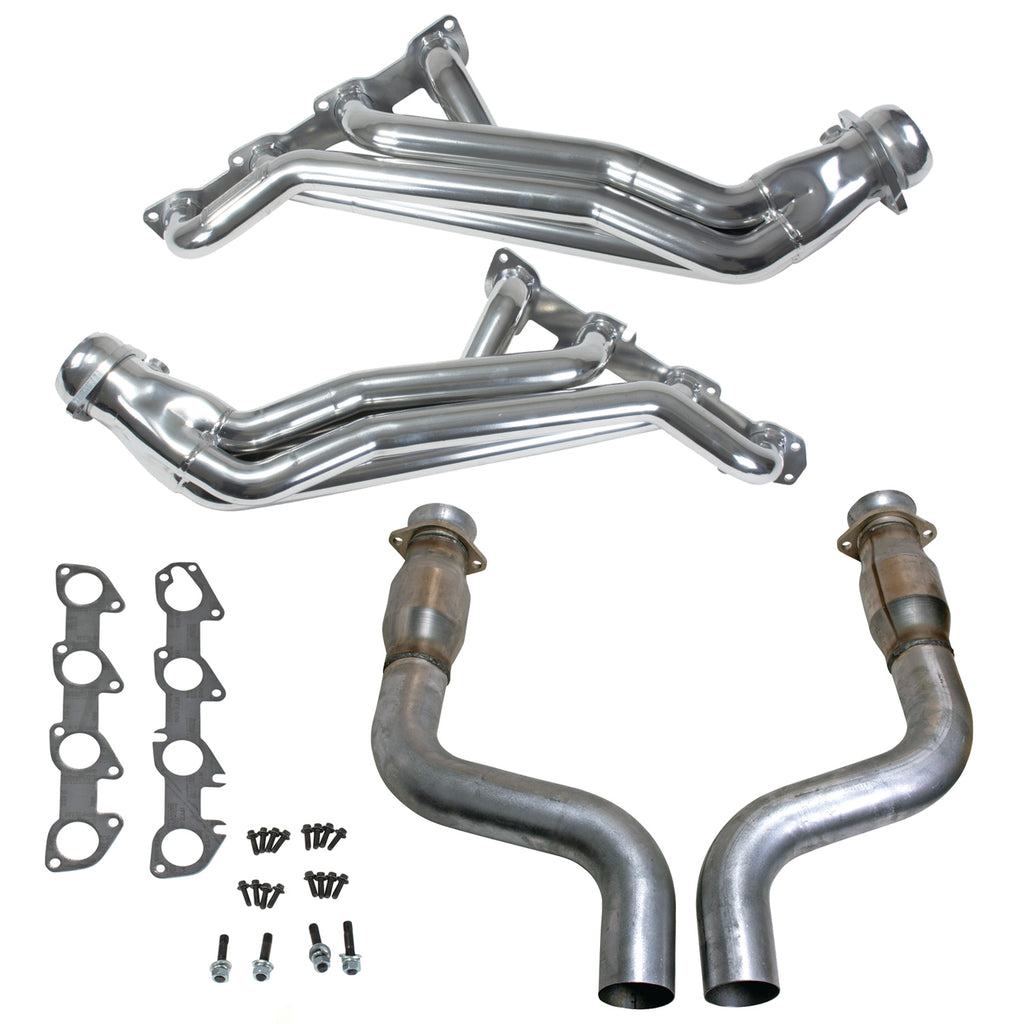 BBK Performance Parts 40464 09-24 CHALL CHAR 5.7 HEMI 1-3/4 LONG TUBE HEADERS PLUS MID PIPE (SILVER CERAMIC) for Select Chrysler 300, Dodge Challenger, Dodge Charger