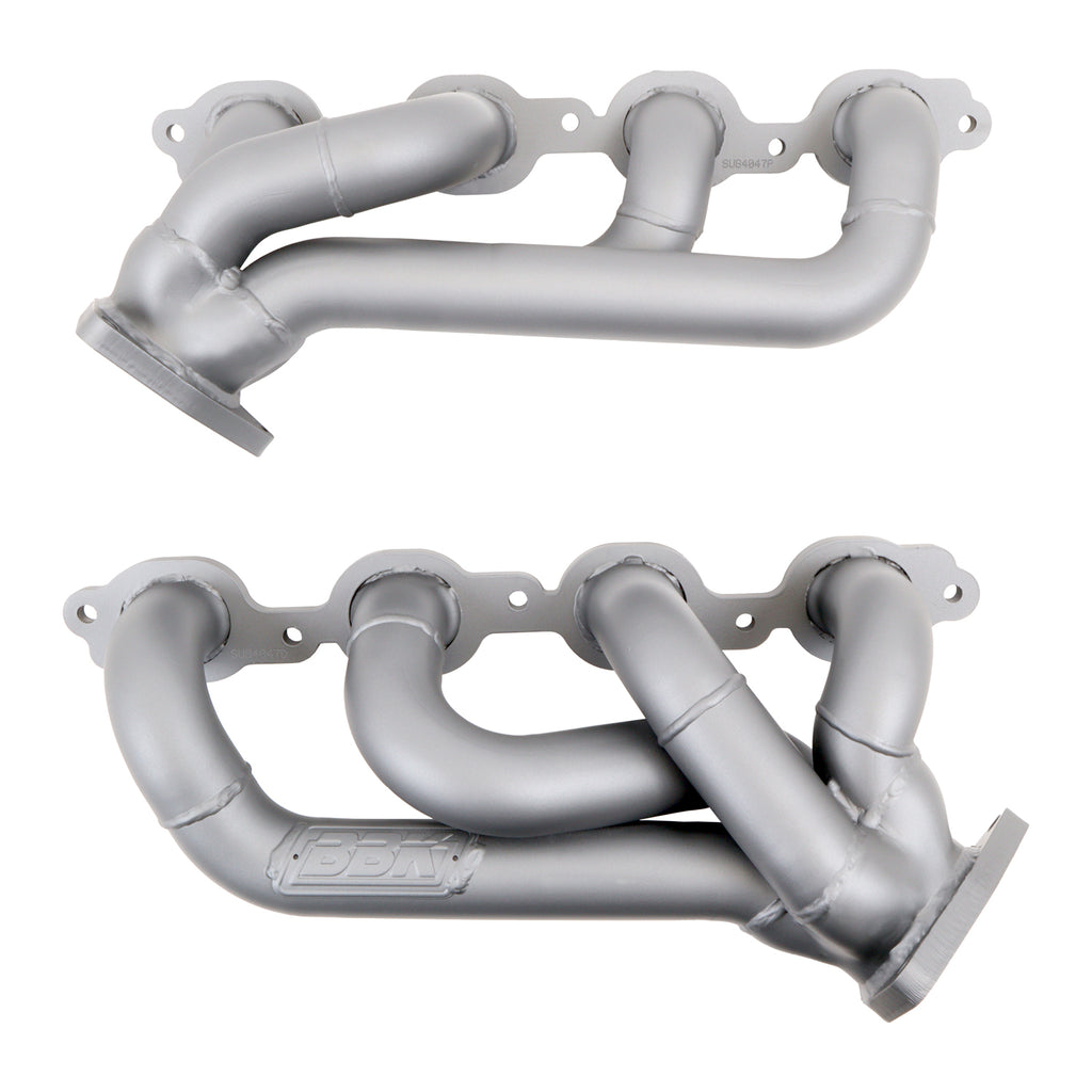 BBK Performance Parts 4047 2014-2018 Chevy GM Truck 5.3L 6.2L 1-3/4 Shorty Headers (TITANIUM CERAMIC) for Select Cadillac Escalade, Cadillac Escalade ESV, Chevrolet Cheyenne, Chevrolet Silverado 1500, Chevrolet Silverado 2500, Chevrolet Suburban,