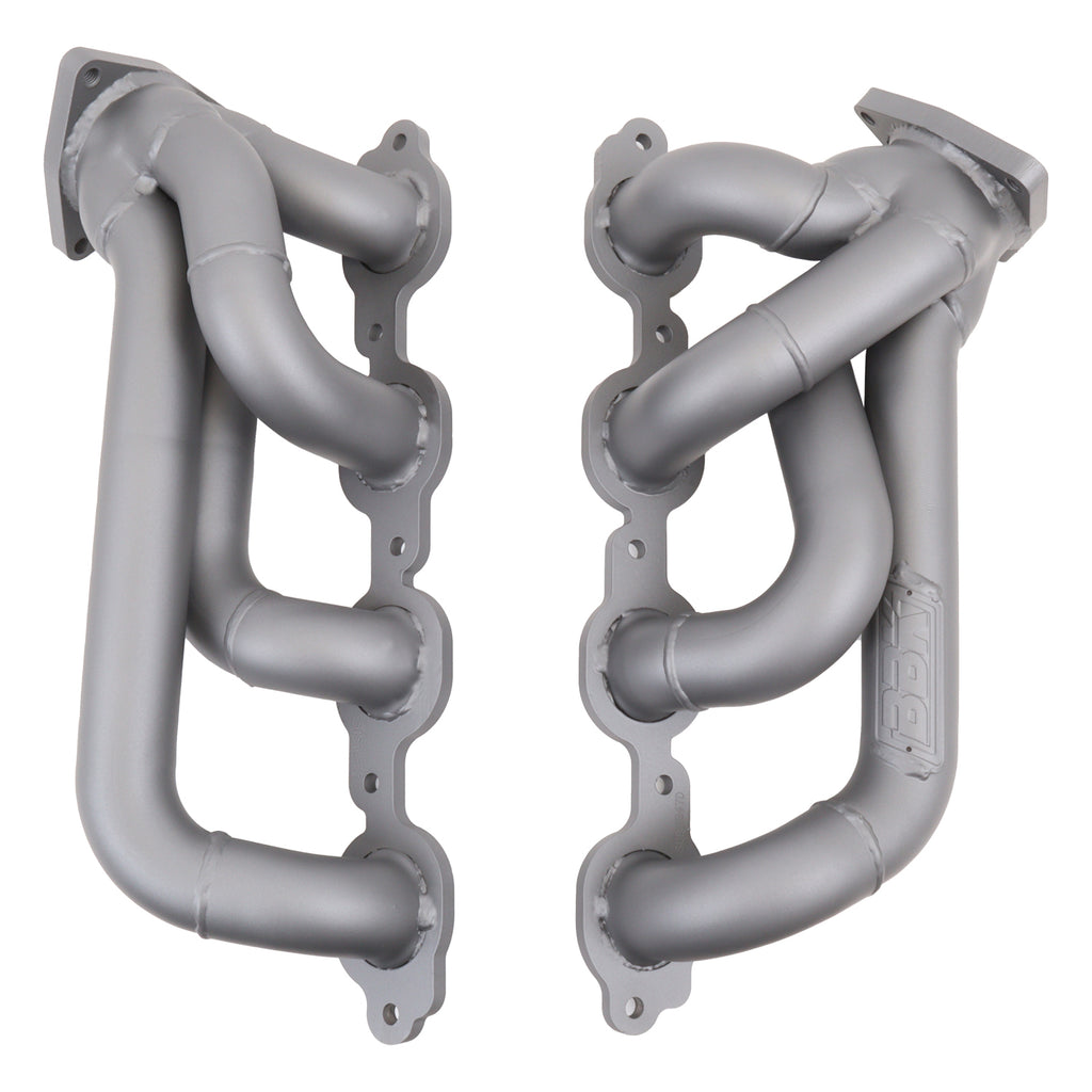 BBK Performance Parts 4047 2014-2018 Chevy GM Truck 5.3L 6.2L 1-3/4 Shorty Headers (TITANIUM CERAMIC) for Select Cadillac Escalade, Cadillac Escalade ESV, Chevrolet Cheyenne, Chevrolet Silverado 1500, Chevrolet Silverado 2500, Chevrolet Suburban,
