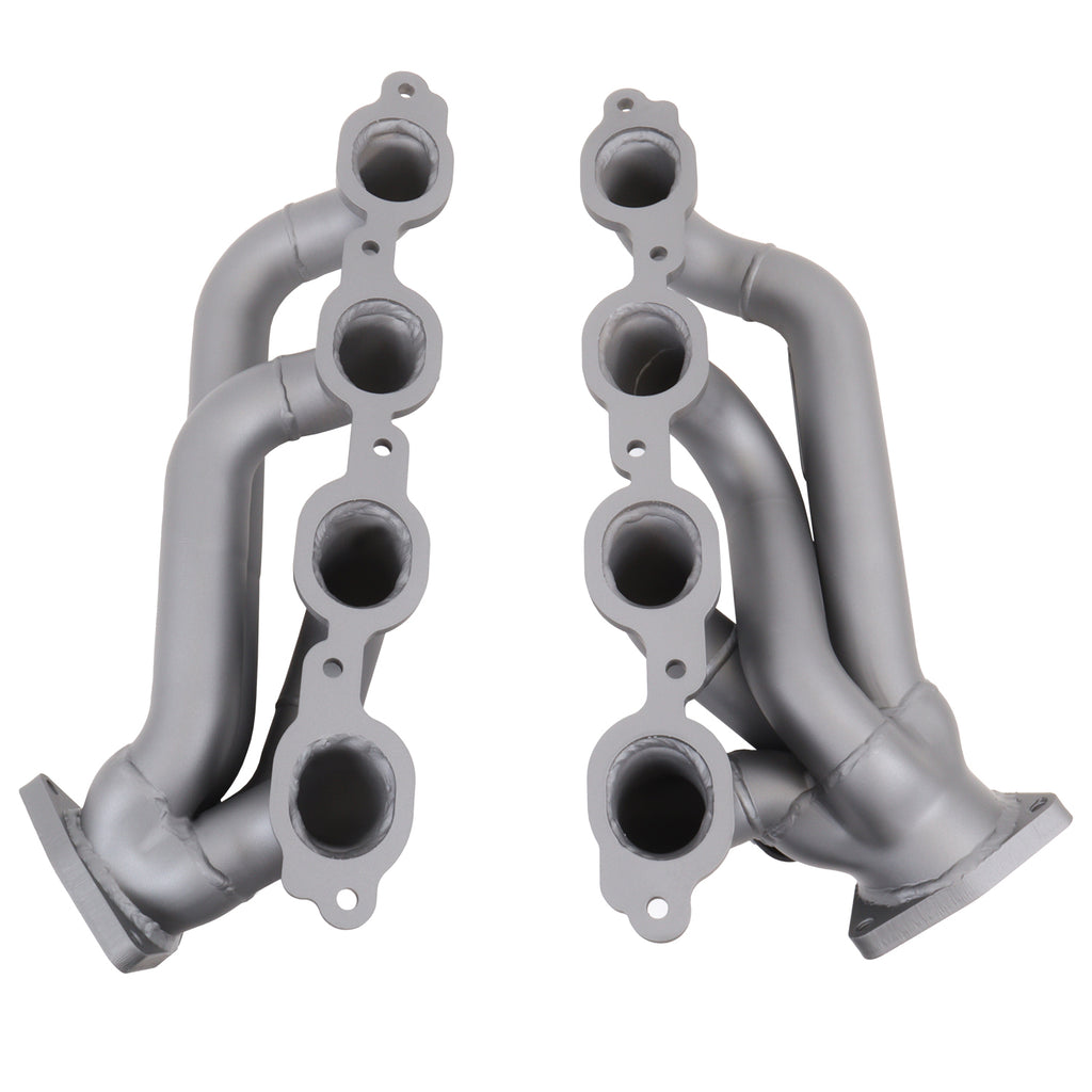 BBK Performance Parts 4047 2014-2018 Chevy GM Truck 5.3L 6.2L 1-3/4 Shorty Headers (TITANIUM CERAMIC) for Select Cadillac Escalade, Cadillac Escalade ESV, Chevrolet Cheyenne, Chevrolet Silverado 1500, Chevrolet Silverado 2500, Chevrolet Suburban,