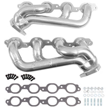 Load image into Gallery viewer, BBK Performance Parts 40480 2019-2024 CHEVY TRUCK 5.3/6.2L 1-3/4” SHORTY Headers (POLISHED SILVER CERAMIC) for Select Chevrolet Cheyenne, Chevrolet Cheyenne Nueva, Chevrolet Silverado 1500, Chevrolet Silverado LD, Chevrolet Silverado LTD, Chevrolet