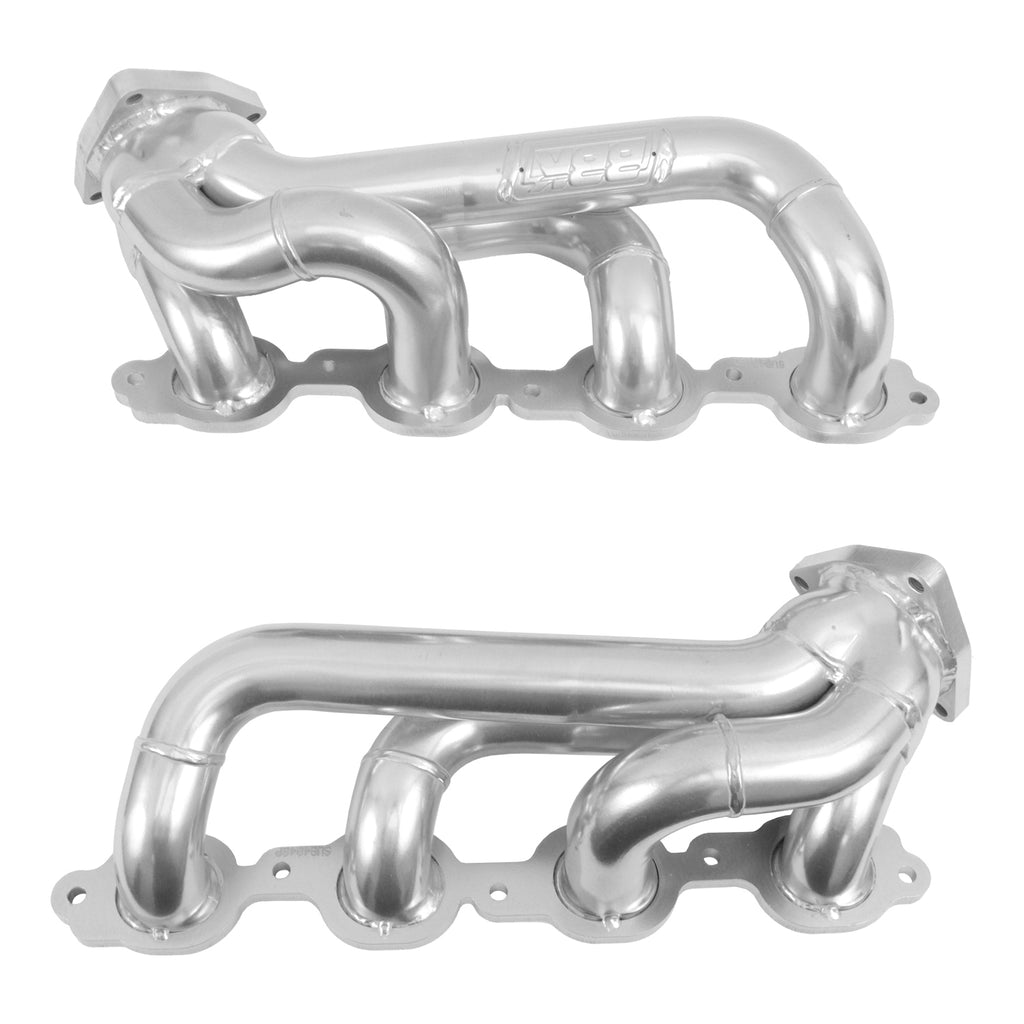 BBK Performance Parts 40480 2019-2024 CHEVY TRUCK 5.3/6.2L 1-3/4” SHORTY Headers (POLISHED SILVER CERAMIC) for Select Chevrolet Cheyenne, Chevrolet Cheyenne Nueva, Chevrolet Silverado 1500, Chevrolet Silverado LD, Chevrolet Silverado LTD, Chevrolet