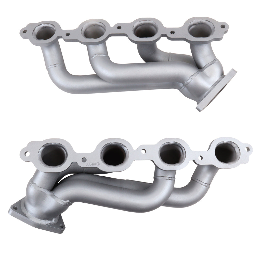 BBK Performance Parts 4048 2019-2024 Chevy GM Truck 5.3L 6.2L 1-3/4 Shorty Headers (TITANIUM CERAMIC) for Select Chevrolet Cheyenne, Chevrolet Cheyenne Nueva, Chevrolet Silverado 1500, Chevrolet Silverado LD, Chevrolet Silverado LTD, Chevrolet Silverado