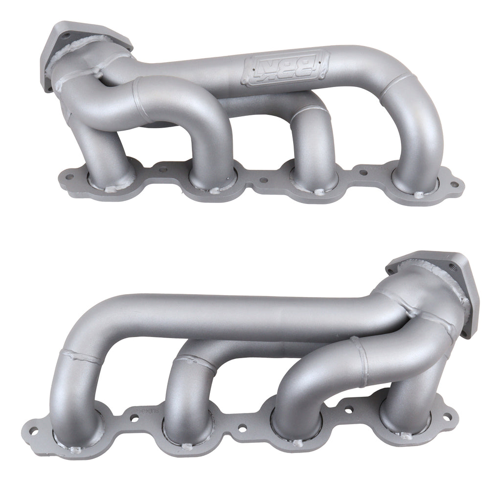 BBK Performance Parts 4048 2019-2024 Chevy GM Truck 5.3L 6.2L 1-3/4 Shorty Headers (TITANIUM CERAMIC) for Select Chevrolet Cheyenne, Chevrolet Cheyenne Nueva, Chevrolet Silverado 1500, Chevrolet Silverado LD, Chevrolet Silverado LTD, Chevrolet Silverado