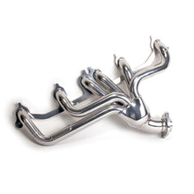 Load image into Gallery viewer, BBK Performance Parts 40520 1991-1999 JEEP 4.0L 1-1/2 SHORTY EXHAUST HEADER (POLISHED SILVER CERAMIC) for Select Jeep Cherokee, Jeep Comanche, Jeep Grand Cherokee, Jeep Wrangler