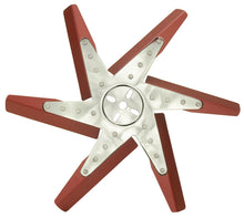 Load image into Gallery viewer, 18-High-Performance-Aluminum-Standard-Rotation-Flex-Fan-Red-Blade-W-Chrome-Hub