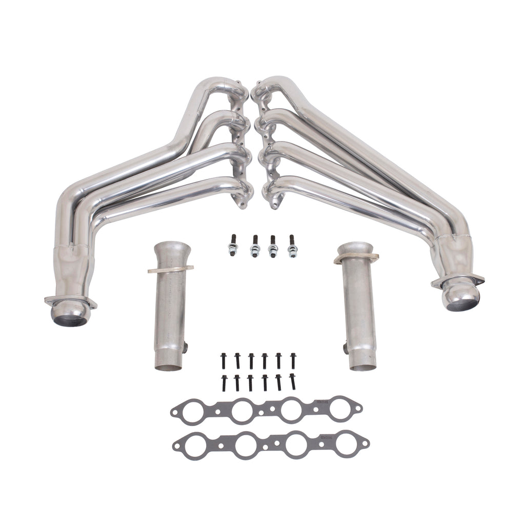 BBK Performance Parts 40540 10-15 CAMARO LS3/L99 1-7/8 LONG TUBE HEADERS W/CATS (POLISHED SILVER CERAMIC) for Select Chevrolet Camaro