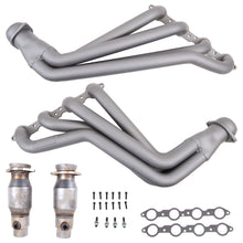 Load image into Gallery viewer, BBK Performance Parts 4054 10-15 CAMARO LS3/L99 1-7/8 LONG TUBE HEADERS W/CATS (TITANIUM CERAMIC) for Select Chevrolet Camaro