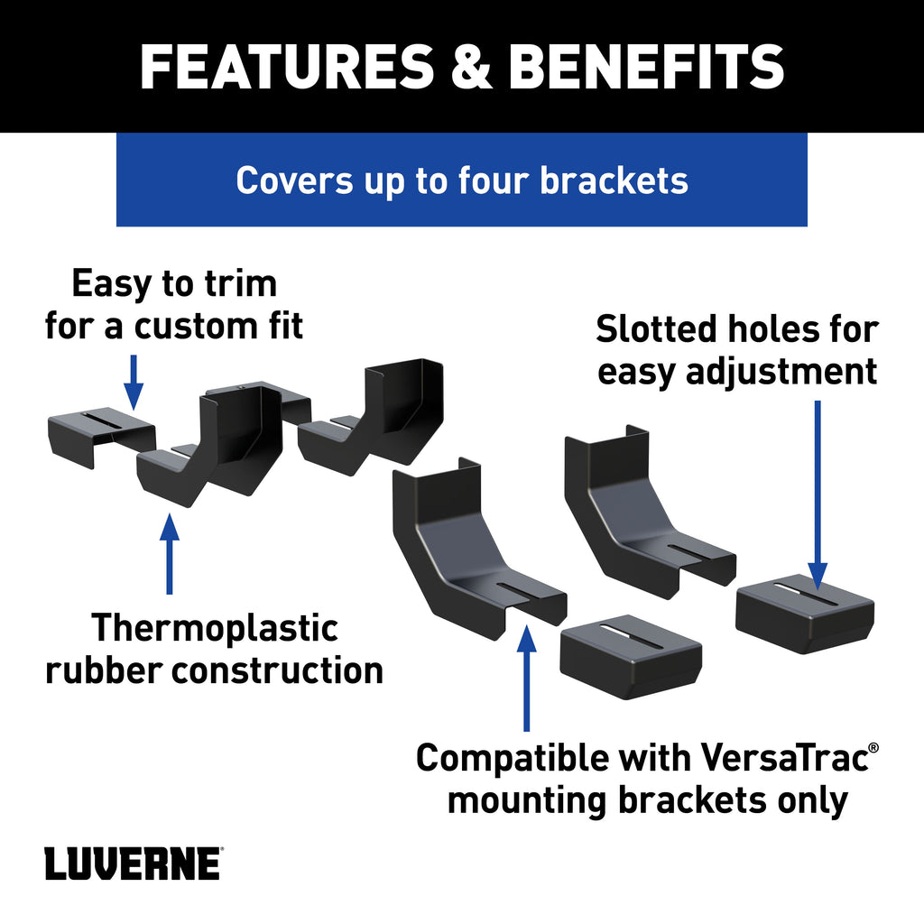 Luverne 4055140 LUVERNE 4055140 VersaTrac Bracket Covers; 4-Pack - Truck Part Superstore