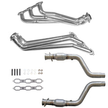Load image into Gallery viewer, BBK Performance Parts 40553 05-10 DODGE CHALL/CHAR V6 1-5/8 LONG TUBE HEADERS PLUS MID PIPE (SILVER CERAMIC) for Select Dodge Challenger, Dodge Charger, Dodge Magnum