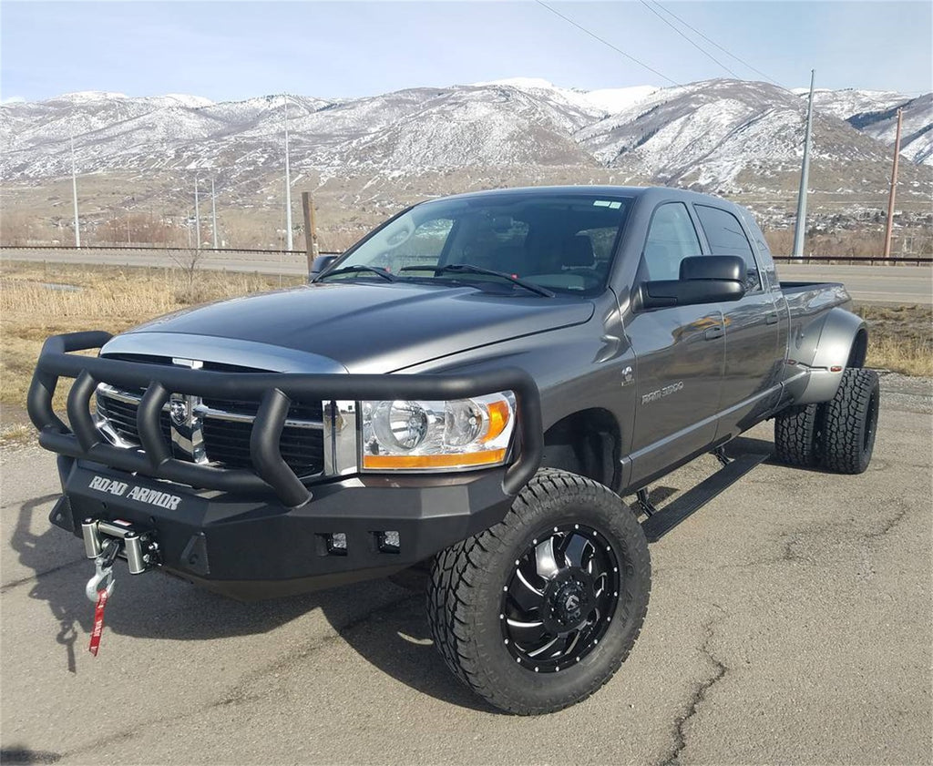 Road Armor 406R2B Stealth Winch Front Bumper for Select Dodge Ram 2500, Dodge Ram 3500, Dodge Ram 4500, Dodge Ram