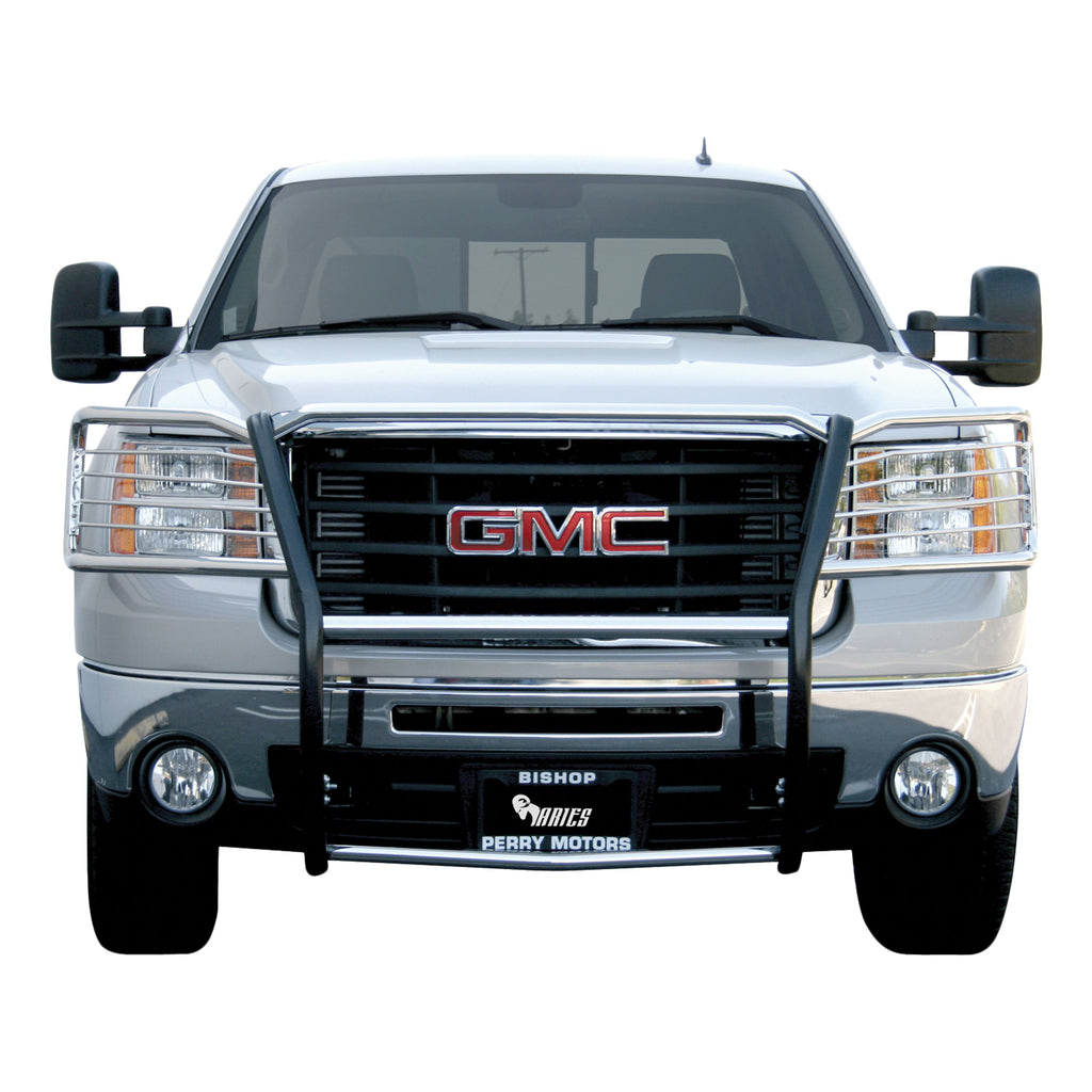ARIES 4071-2 Polished Stainless Grille Guard; Select GMC Sierra 2500; 3500 HD - Truck Part Superstore