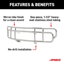 Load image into Gallery viewer, ARIES 4076-2 Polished Stainless Grille Guard, Select Hummer H2 for Select Hummer H2