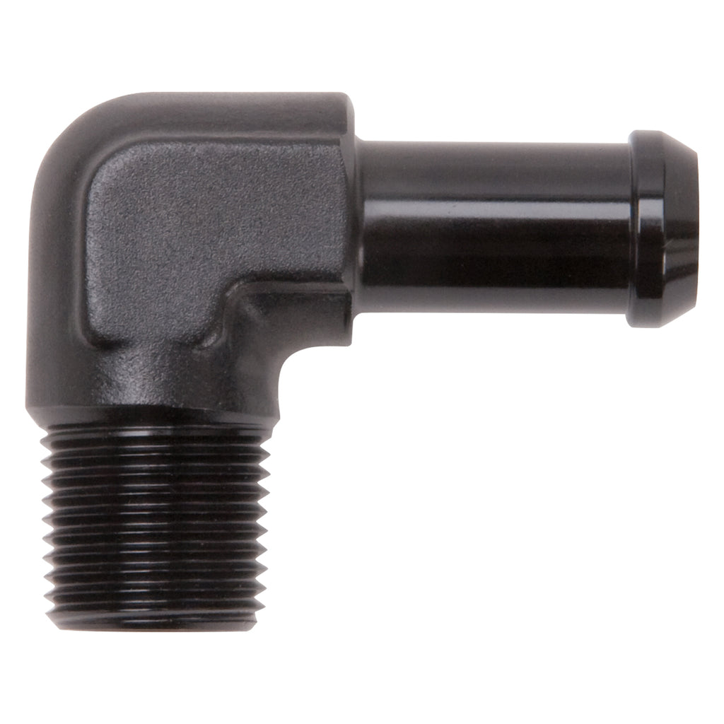 Hose-End-90-Degree-38In-Npt-To-12In-Barb-Black-Anodize
