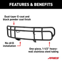 Load image into Gallery viewer, ARIES 4076 Black Steel Grille Guard, Select Hummer H2 for Select Hummer H2