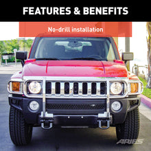 Load image into Gallery viewer, ARIES 4077-2 Polished Stainless Grille Guard, Select Hummer H3, H3T for Select Hummer H3