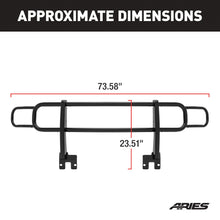 Load image into Gallery viewer, ARIES 4078 Black Steel Grille Guard, Select Hummer H3, H3T for Select Hummer H3