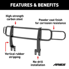 Load image into Gallery viewer, ARIES 4078 Black Steel Grille Guard, Select Hummer H3, H3T for Select Hummer H3