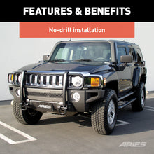 Load image into Gallery viewer, ARIES 4078 Black Steel Grille Guard, Select Hummer H3, H3T for Select Hummer H3