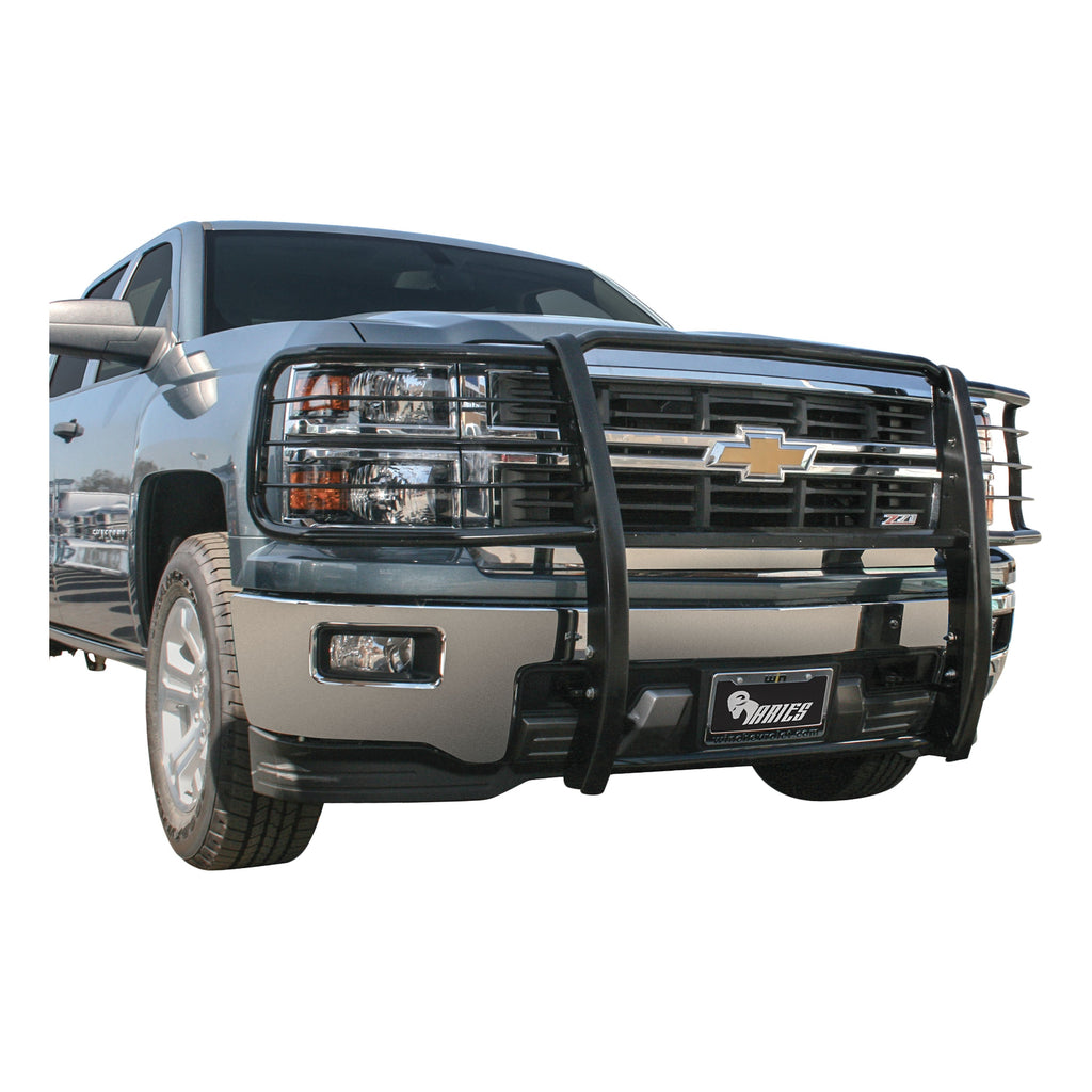 ARIES 4083 Black Steel Grille Guard; Select Chevrolet Silverado 1500 - Truck Part Superstore