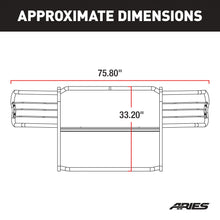 Load image into Gallery viewer, ARIES 4088-2 Polished Stainless Grille Guard, Select Chevrolet Colorado, GMC Canyon for Select Chevrolet Colorado