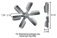 Load image into Gallery viewer, 18-Heavy-Duty-Stainless-Steel-Standard-Rotation-Flex-Fan,-Chrome-Hub