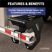 Load image into Gallery viewer, Luverne 409924L RETRAC 409924L HighRise Folding Rear Semi Truck Steps with Auto-Stow; Fits 4-Inc