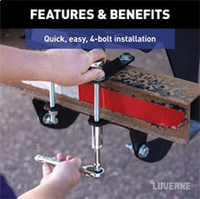 Load image into Gallery viewer, Luverne 409924L RETRAC 409924L HighRise Folding Rear Semi Truck Steps with Auto-Stow; Fits 4-Inc