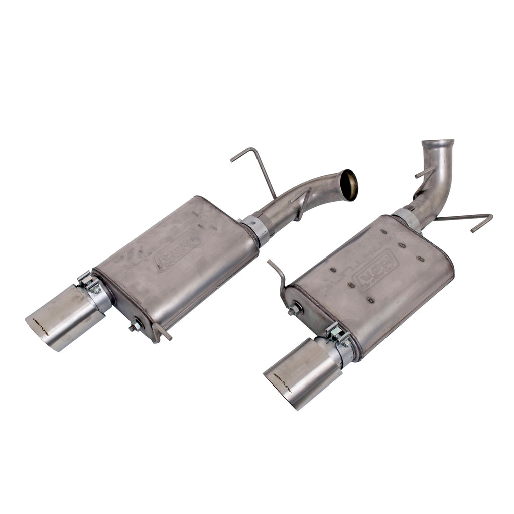 BBK Performance Parts 41015 MUSTANG GT 5.0 VARITUNE AXLE BACK EXHAUST KIT (STAINLESS) for Select Ford Mustang