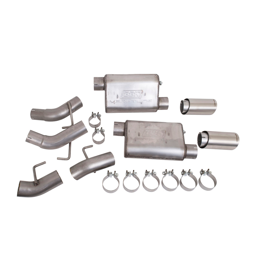 BBK Performance Parts 41065 2010-2015 CAMARO SS 6.2L VARITUNE AXLE BACK EXHAUST KIT (439 STAINLESS) for Select Chevrolet Camaro