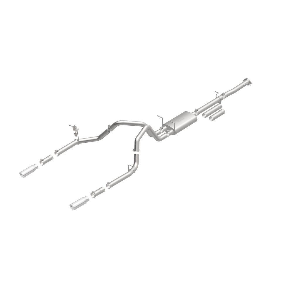 MagnaFlow Exhaust Products 19027 Street Series Polished Cat-Back System for Select Chevrolet Silverado HD, Chevrolet Silverado HD, GMC Sierra HD, GMC Sierra HD