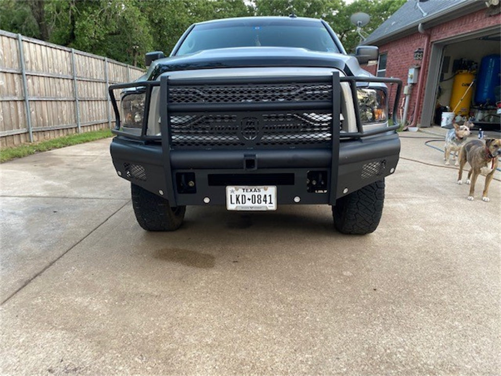 Road Armor 410VF26B Vaquero Non-Winch Front Bumper for Select Ram 2500, Ram 3500, Ram 4500, Ram