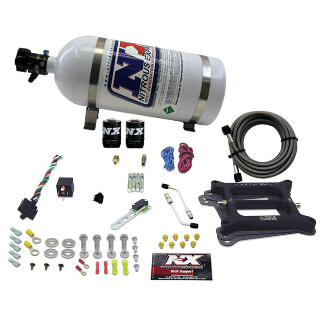 4150-4-BblGasoline-Nitrous-Kit-(100-500Hp)-W10Lb-Bottle