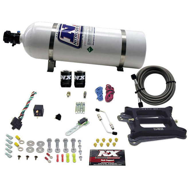 4150-4-BblGasoline-Nitrous-Kit-(100-500Hp)-W15Lb-Bottle