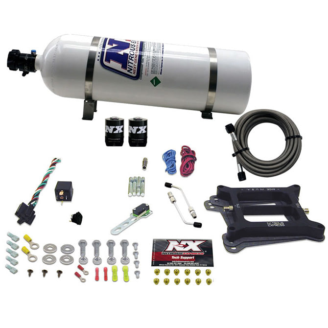 4150-4-BblGasoline-Nitrous-Kit-(50-300Hp)-W15Lb-Bottle