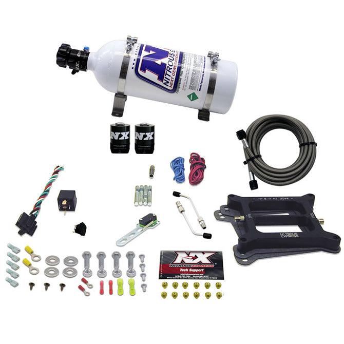 4150-4-BblGasoline-Nitrous-Kit-(50-300Hp)-W5Lb-Bottle