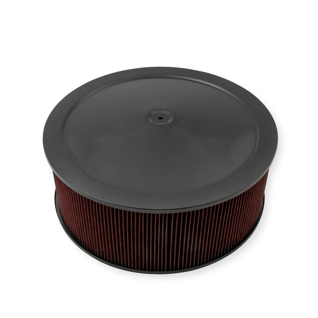 4150-Drop-Base-Air-Cleaner-Black-W6-Red-Washable-Gauze--Filter