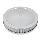 Holley 120-4135 4150 Drop Base Air Cleaner Chrome w/3