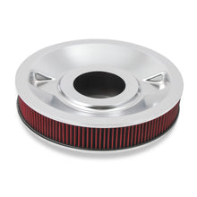 Load image into Gallery viewer, 4150-Drop-Base-Air-Cleaner-Chrome-W3-Red-Washable-Gauze-Filter