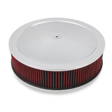 Holley 120-4140 4150 Drop Base Air Cleaner Chrome w/4