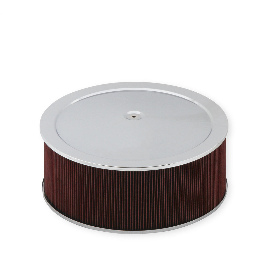 4150-Drop-Base-Air-Cleaner-Chrome-W6-Red-Washable-Gauze-Filter