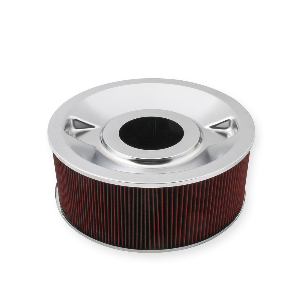 4150-Drop-Base-Air-Cleaner-Chrome-W6-Red-Washable-Gauze-Filter