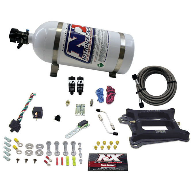 4150-Hitman-Plus-4-Bbl-Nitrous-Kit-(50-200Hp)-W10Lb-Bottle