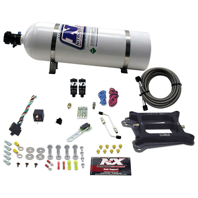 4150-Hitman-Plus-4-Bbl-Nitrous-Kit-(50-200Hp)-W15Lb-Bottle