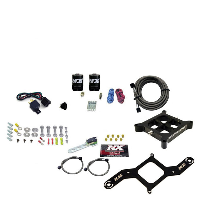 4150-Single-Entry-Billet-Crossbar-Nitrous-Plate-Kit-(50-300Hp)-WO-Bottle