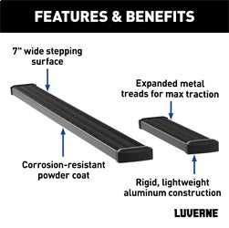 Luverne 415100-401477 LUVERNE 415100-401477 Grip Step Black Aluminum 100-Inch; 36-Inch Van Running Boa for Select Ram ProMaster 1500, Ram ProMaster 2500, Ram ProMaster