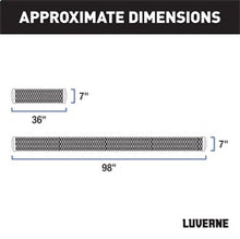 Load image into Gallery viewer, Luverne 415100-401744 LUVERNE 415100-401744 Grip Step Black Aluminum 100-Inch; 36-Inch Van Running Boa for Select Ford E-Transit