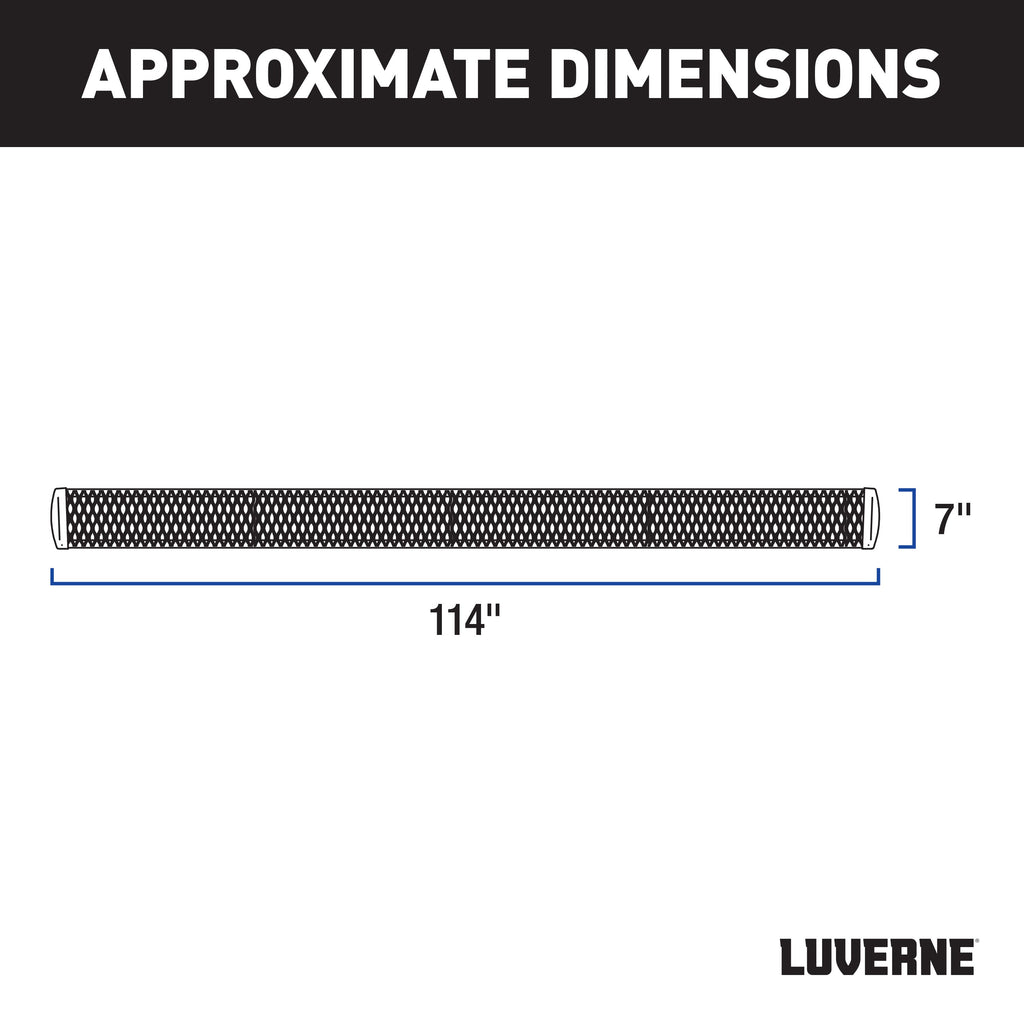 Luverne 415114-401732 Grip Step 7 in. Wheel To Wheel Running Boards - Truck Part Superstore